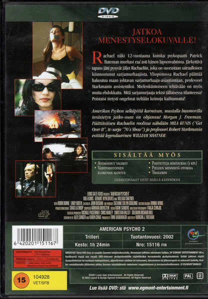 American Psycho 2 (2002) DVD KÄYTETTY