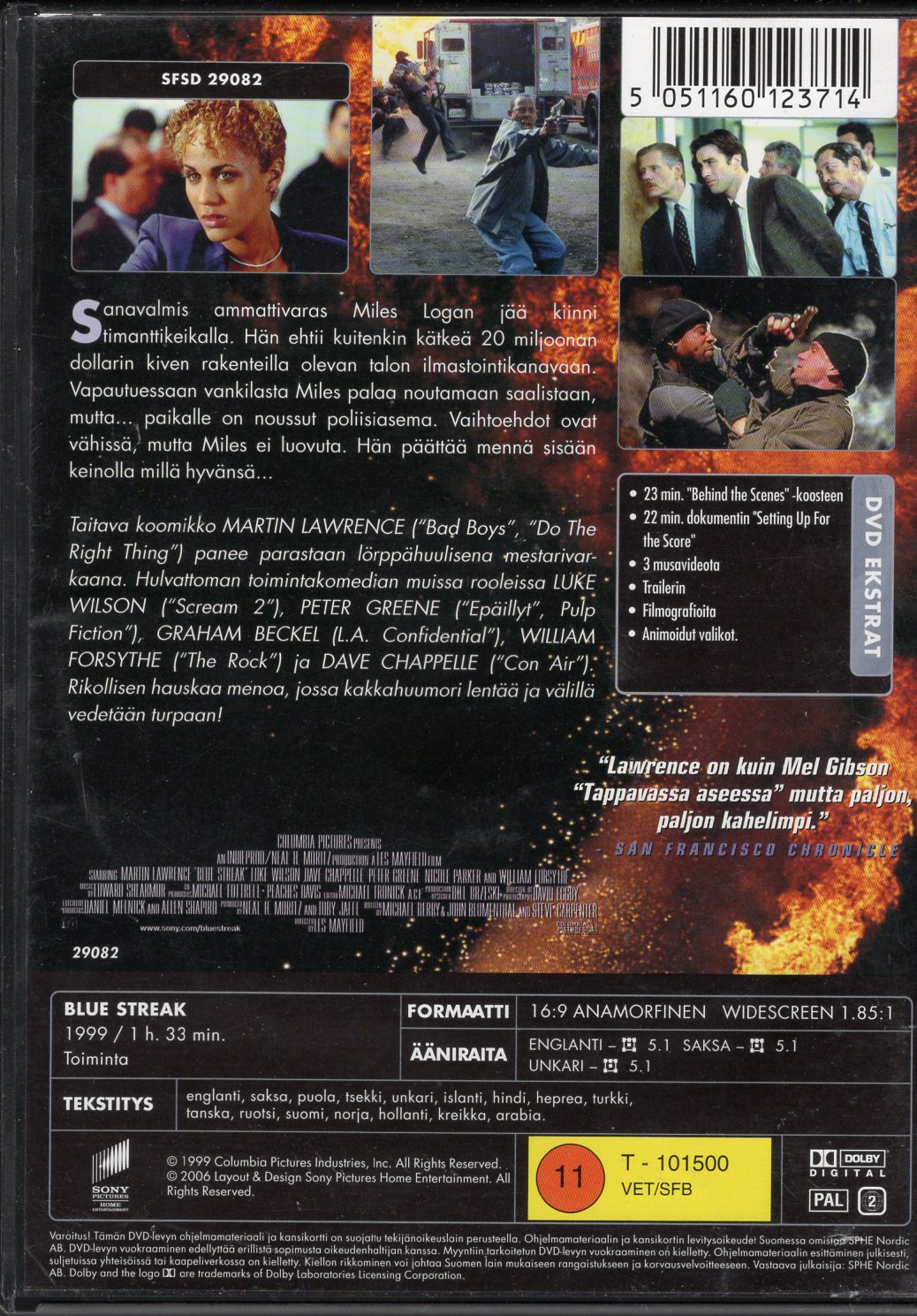 Blue Streak - Timanttikyttä (1999) DVD KÄYTETTY