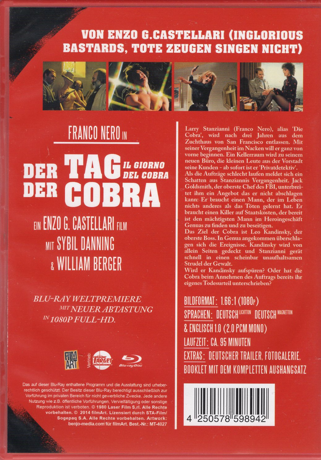 Day of the Cobra (1980) BD KÄYTETTY