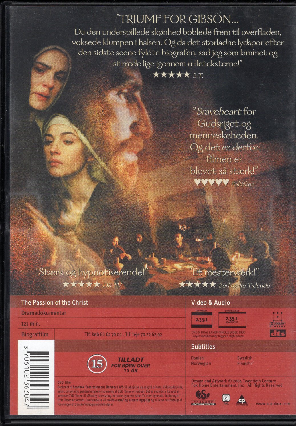 Passion of the Christ (USA 2004) DVD KÄYTETTY