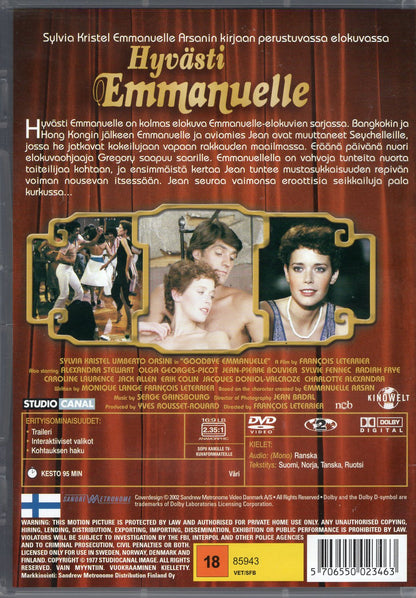 Goodbye Emmanuelle - Hyvästi Emmanuelle (1977) DVD KÄYTETTY