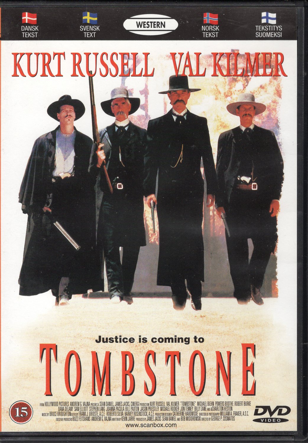 Tombstone (1993) DVD KÄYTETTY