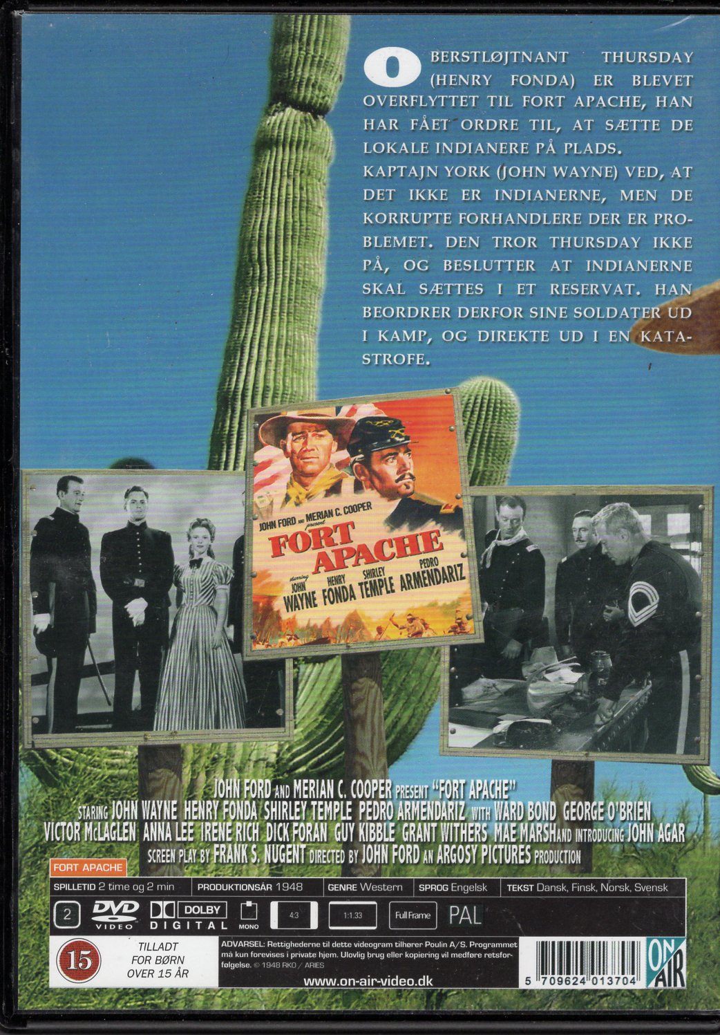 Fort Apache - Apassilinnake (1948) DVD KÄYTETTY