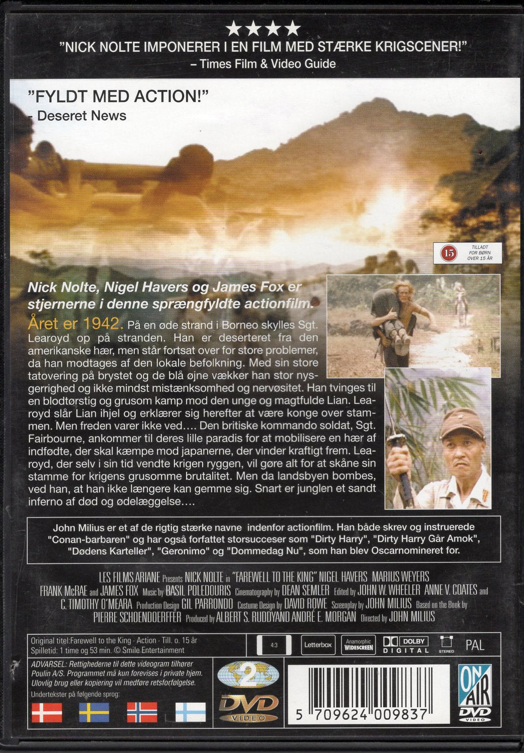 Farewell to the King – Jäähyväiset kuninkaalle (USA 1989) DVD KÄYTETTY