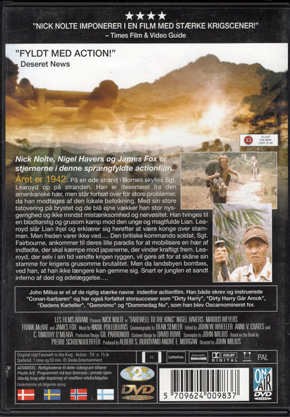Farewell to the King – Jäähyväiset kuninkaalle (USA 1989) DVD KÄYTETTY