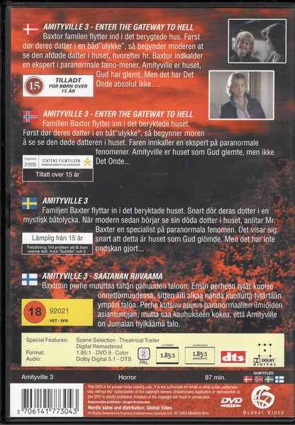 Amityville 3 (1983) DVD KÄYTETTY