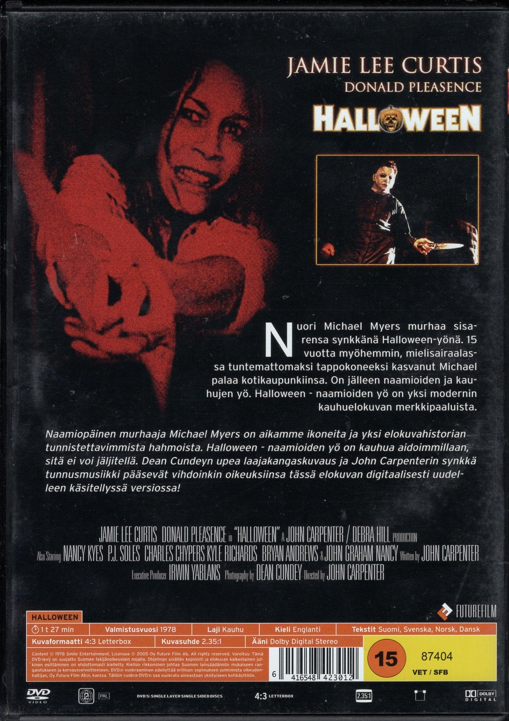 Halloween – Naamioiden yö (1978) DVD KÄYTETTY