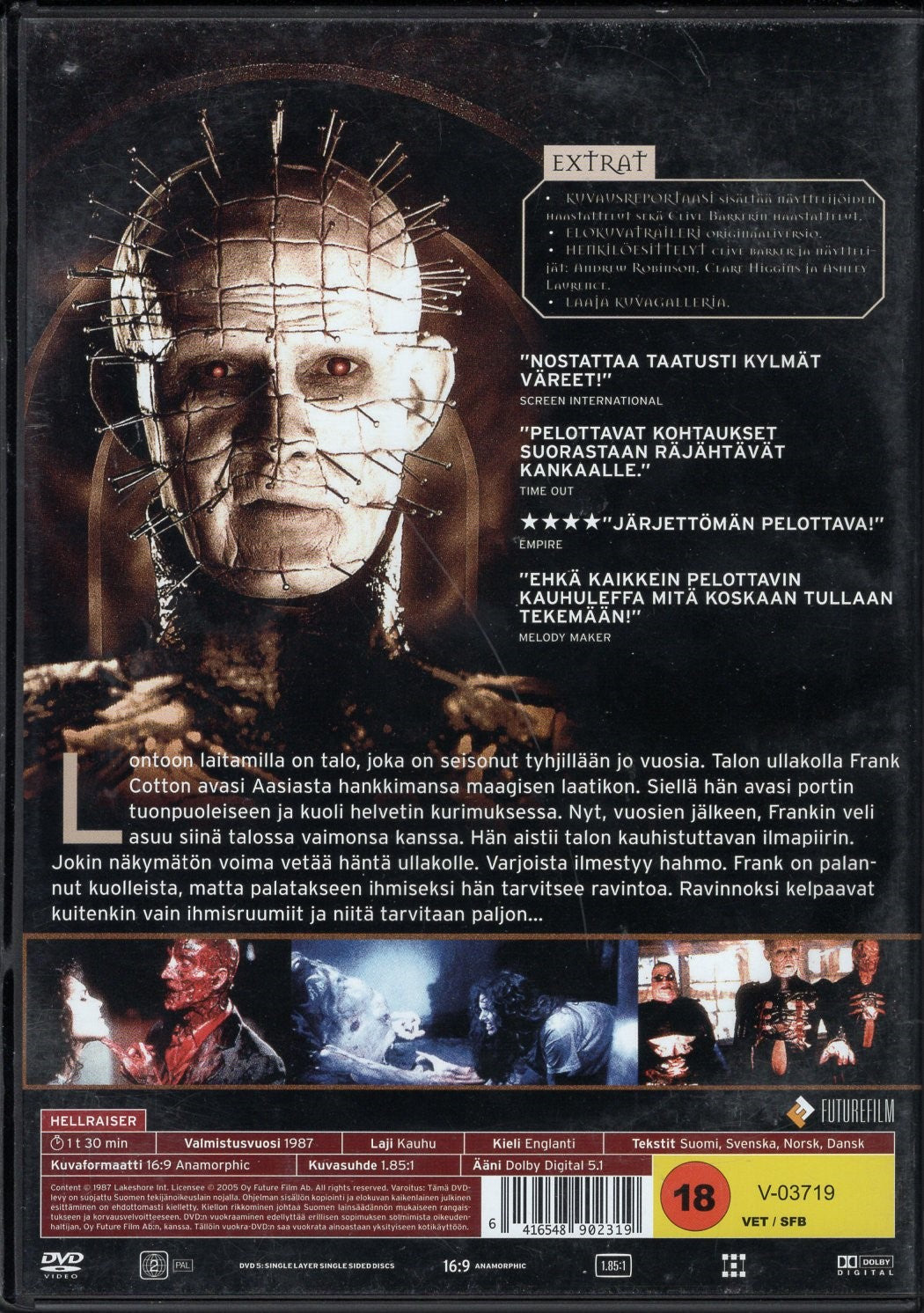 Hellraiser (USA 1987) DVD KÄYTETTY