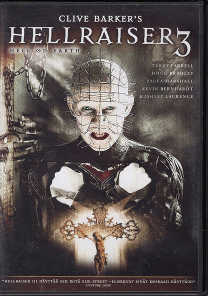 Hellraiser 3 – Hell On Earth (USA 1992) DVD KÄYTETTY