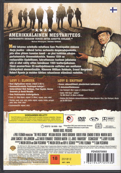 Wild Bunch – Hurja joukko (USA 1969) DVD KÄYTETTY