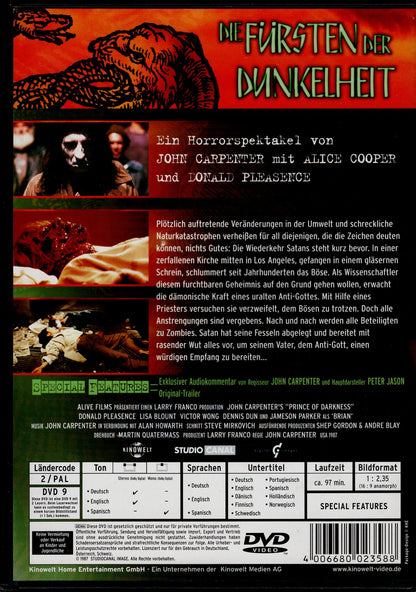 Prince of Darkness - Pimeyden valtias (1987) DVD KÄYTETTY