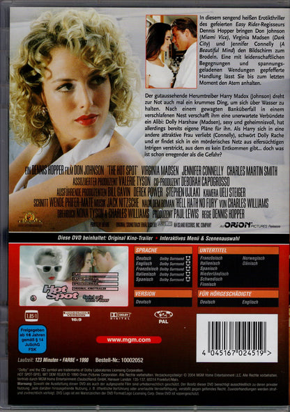 Hot Spot - Kuumat paikat (1990) DVD KÄYTETTY