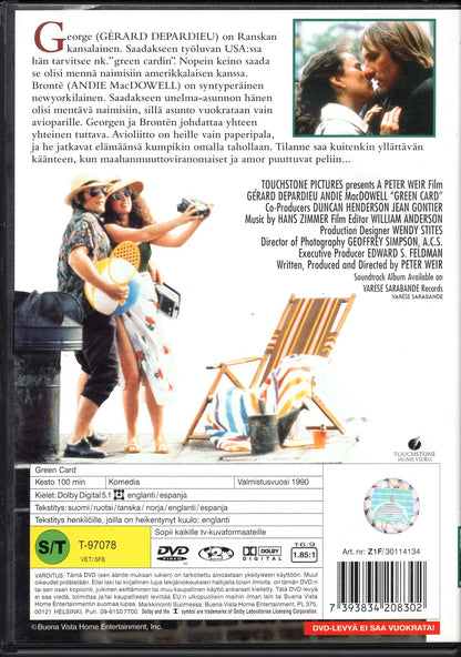 Green Card (1990) DVD KÄYTETTY