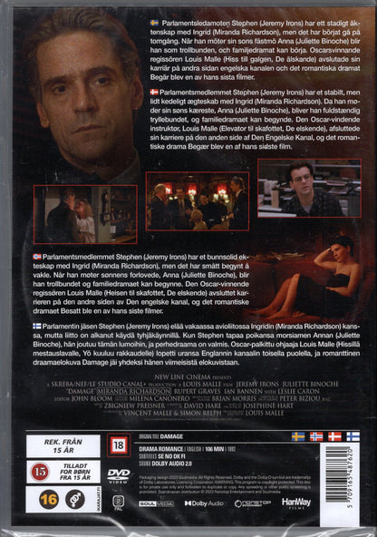 Damage (1992) DVD