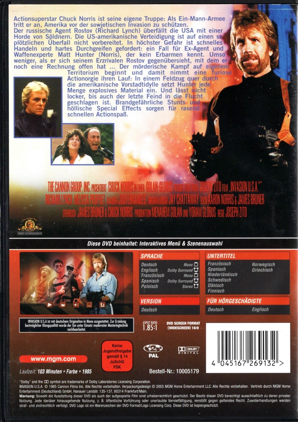 Invasion U.S.A. (USA 1985) DVD KÄYTETTY