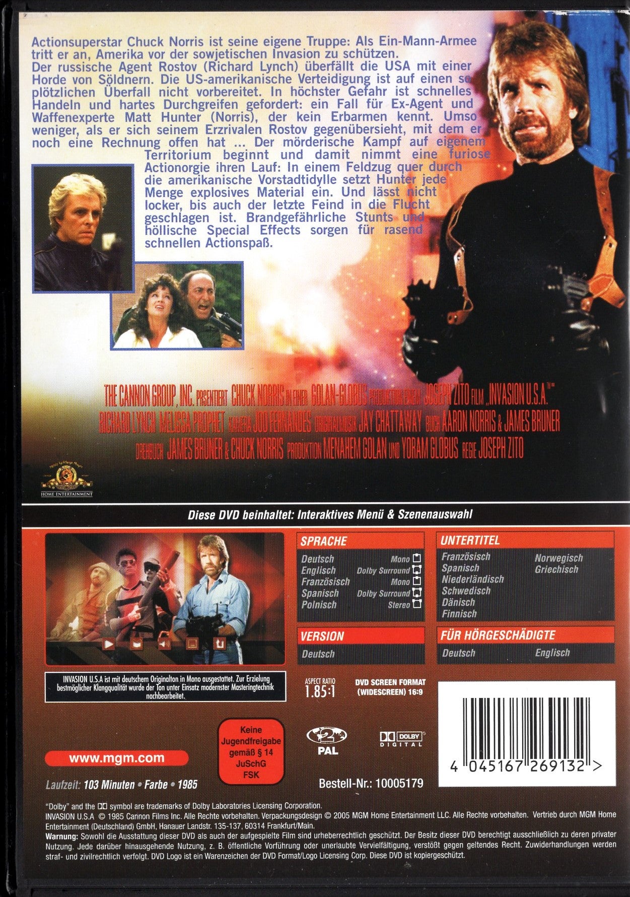 Invasion U.S.A. (USA 1985) DVD KÄYTETTY