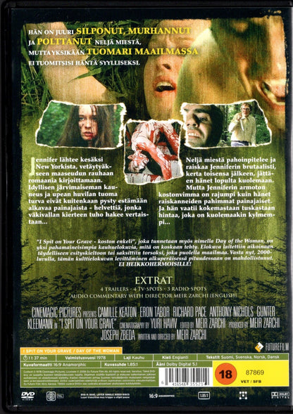 I Spit On Your Grave (USA 1978) DVD KÄYTETTY