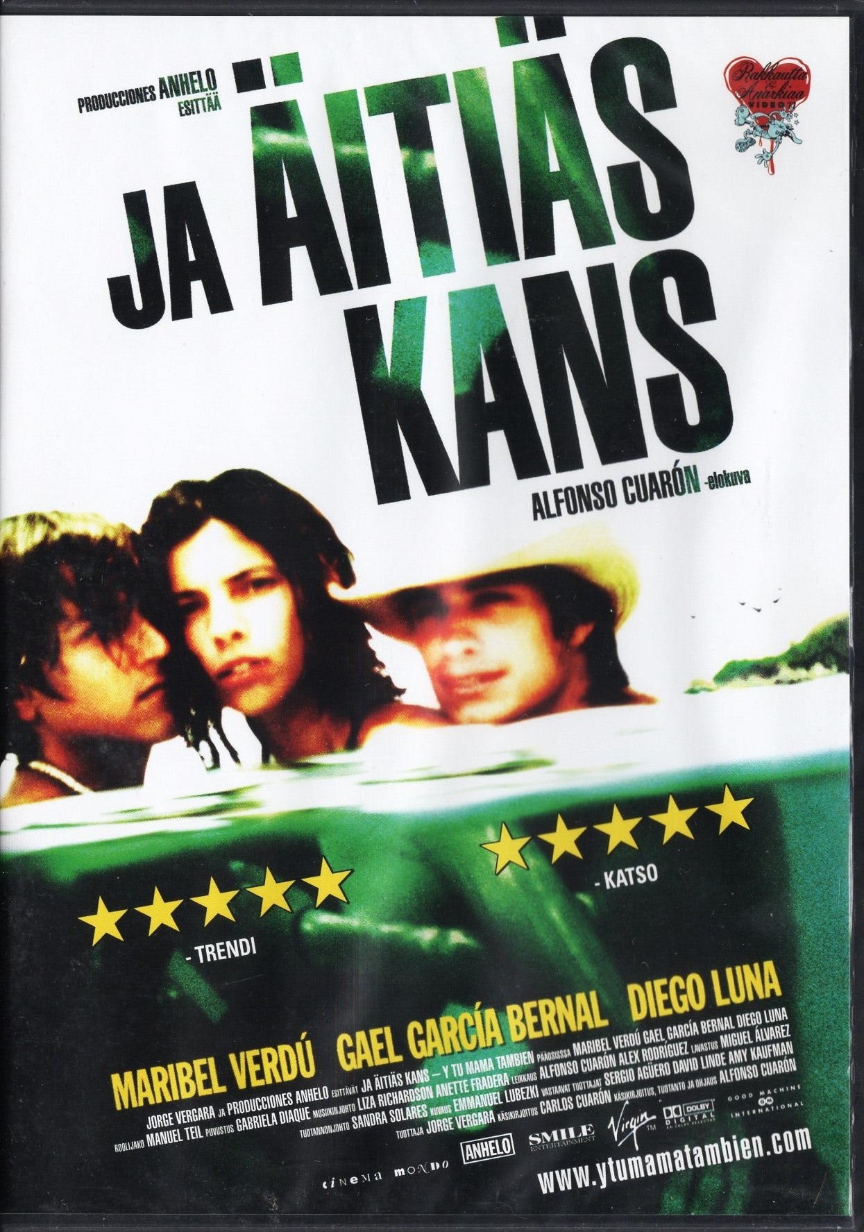 Ja äitiäs kans - Y tu mama tambien (Meksiko 2001) DVD