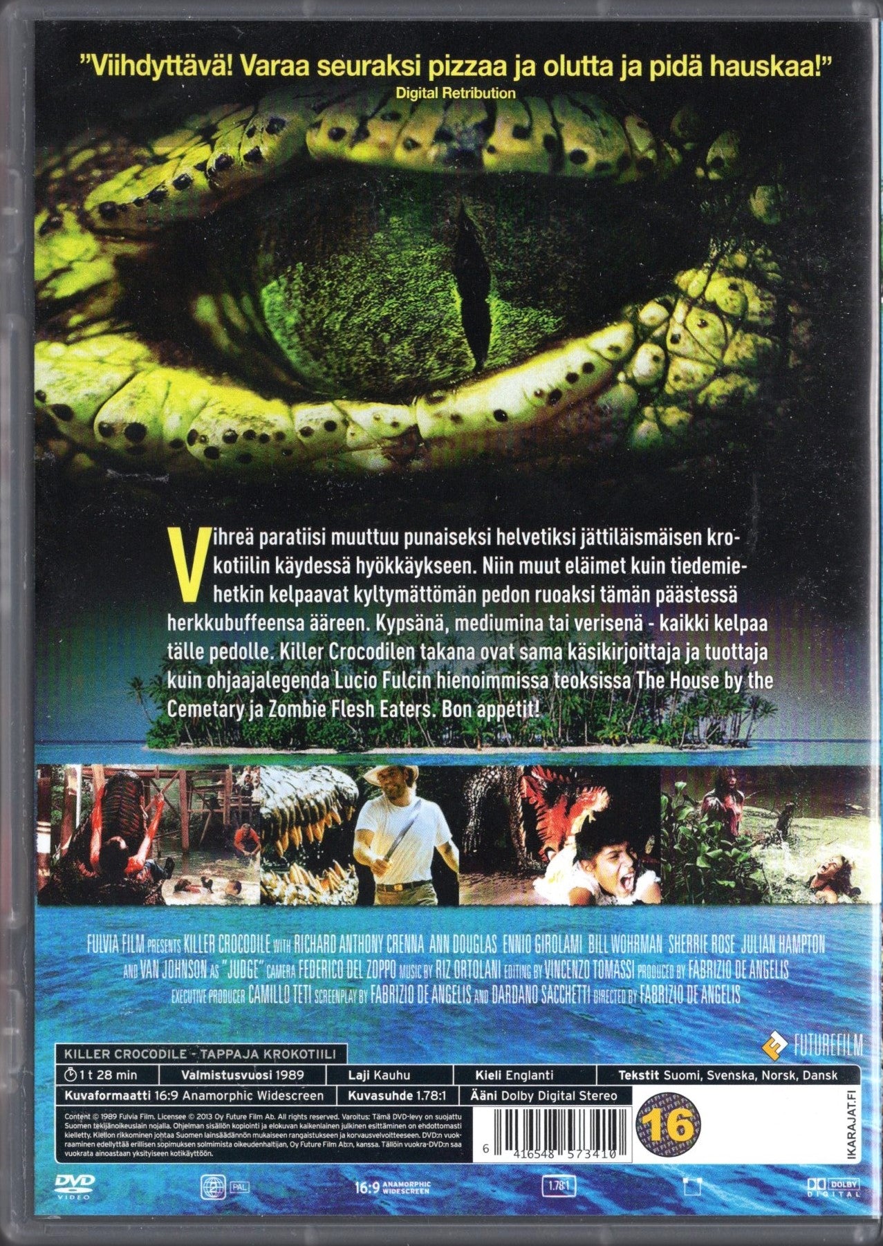 Killer Crocodile (Italia 1989) DVD KÄYTETTY