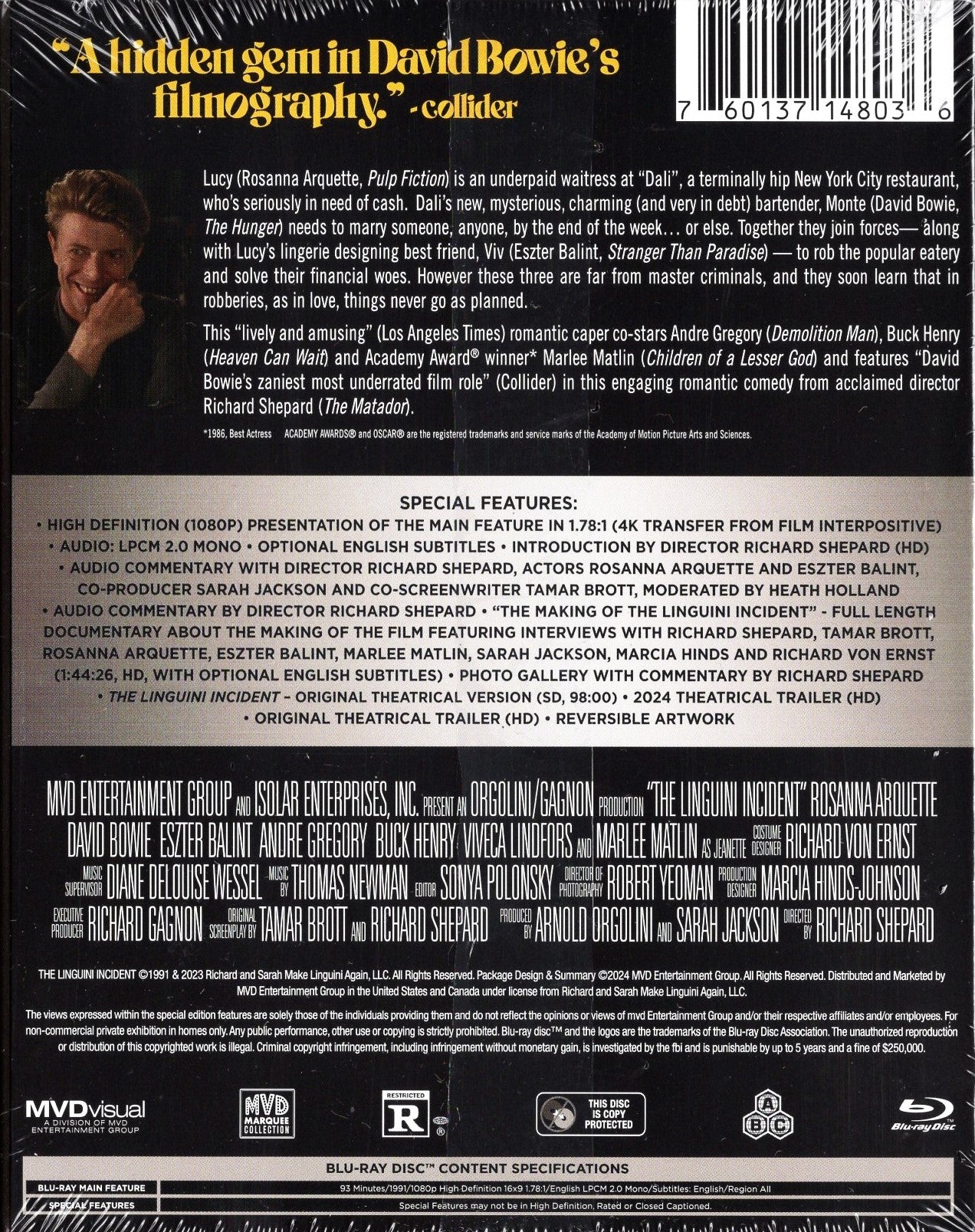 Linguini Incident (USA 1991) BD