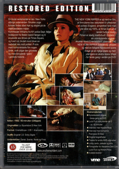 New York Ripper (Italia 1982) DVD KÄYTETTY