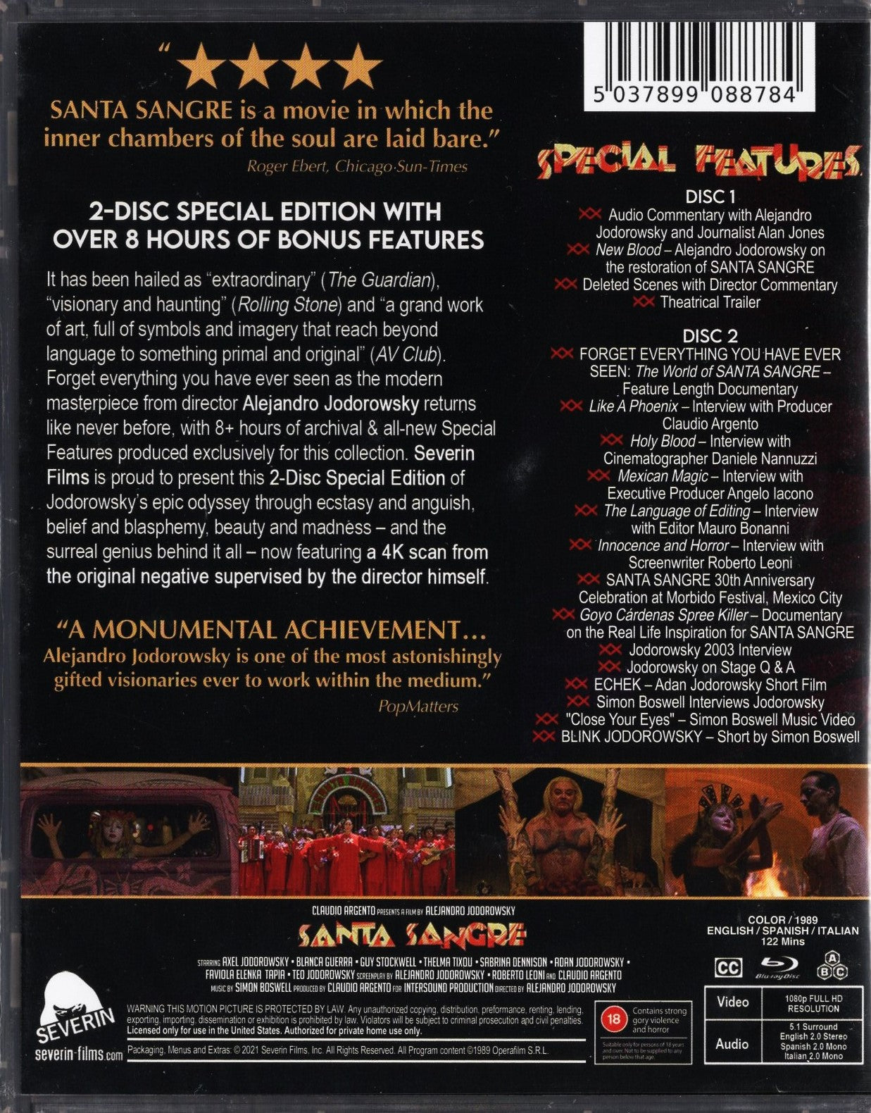 Santa Sangre (Meksiko/Italia 1989) BD