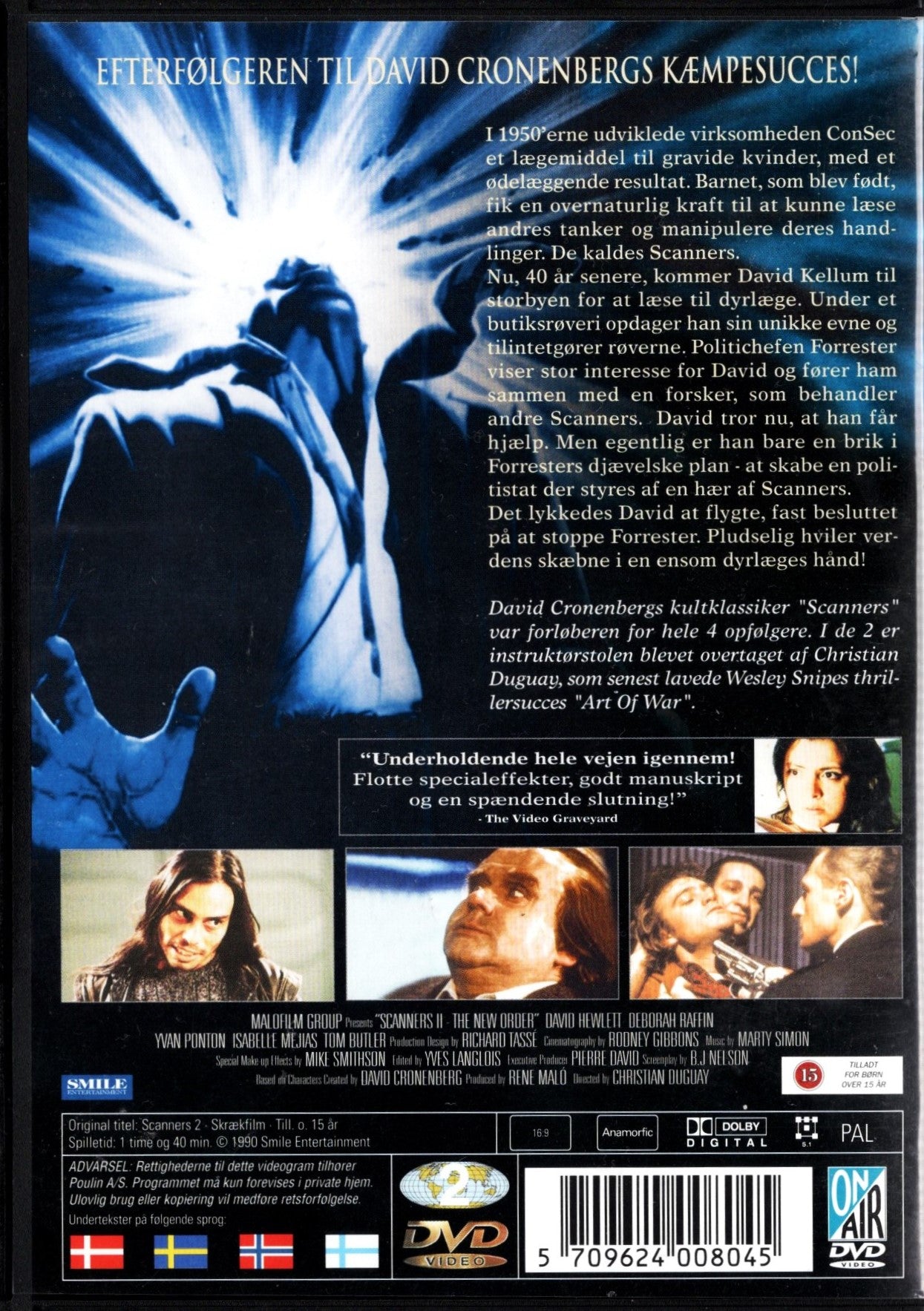 Scanners 2 (USA 1991) DVD KÄYTETTY