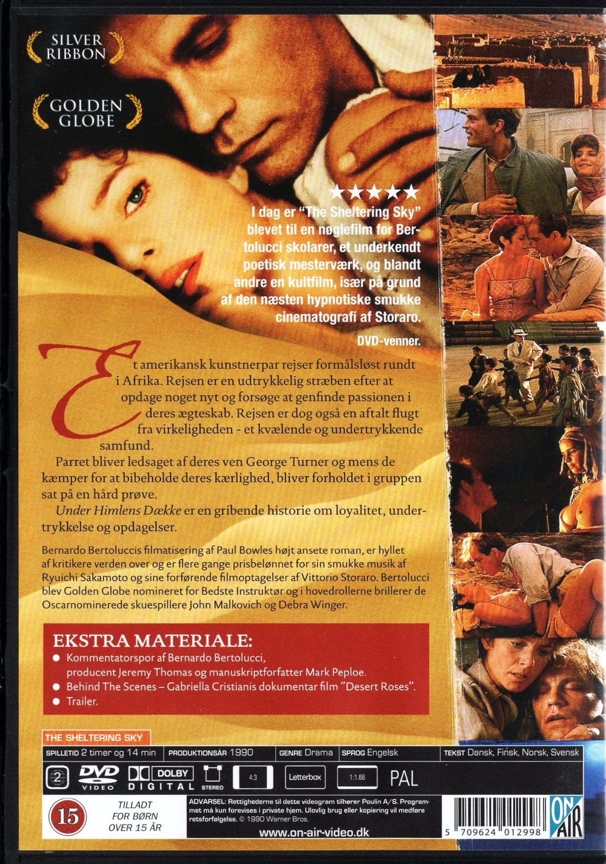 Sheltering Sky – Suojaava taivas (Iso-Britannia/Italia 1990) DVD KÄYTETTY