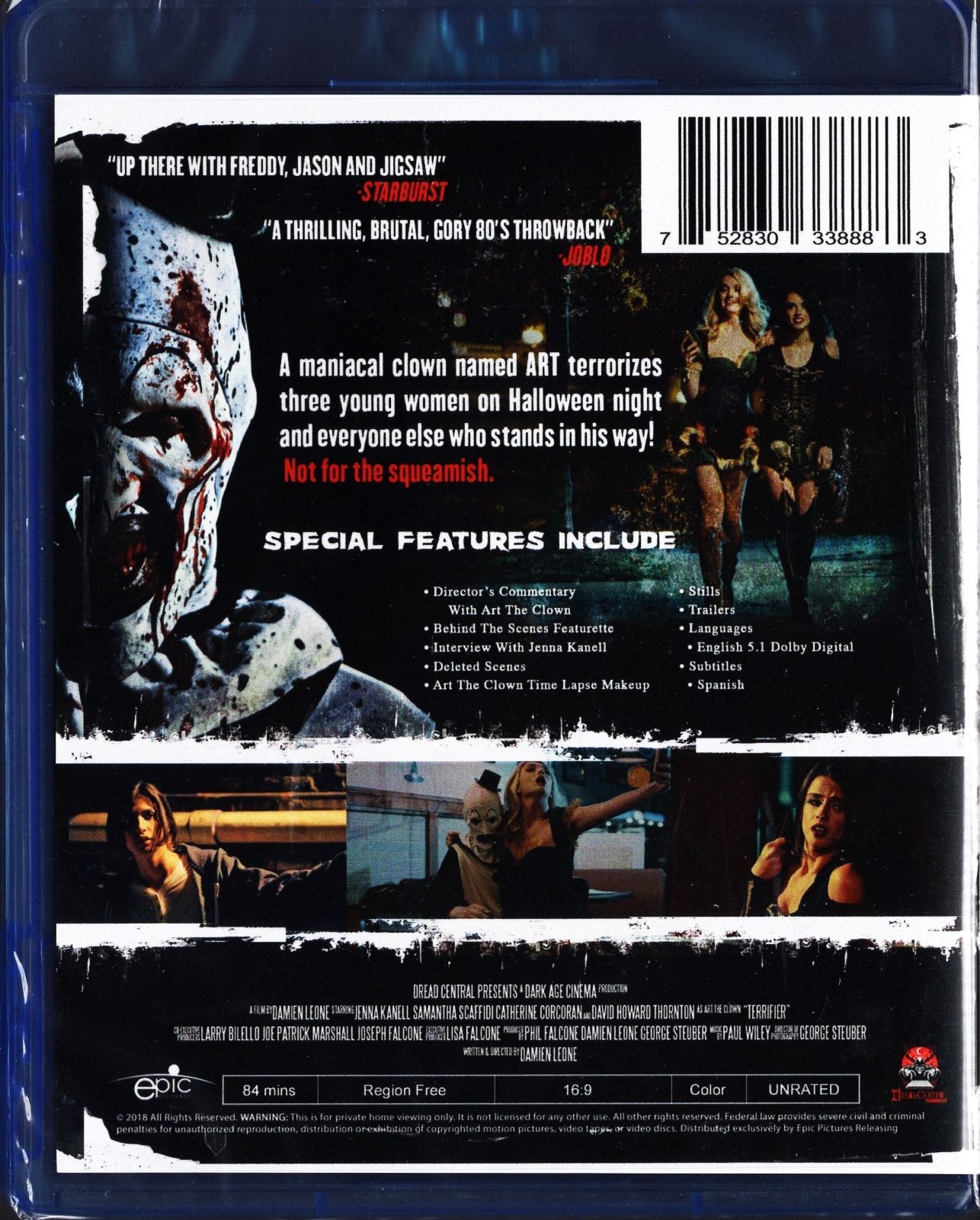 Terrifier (USA 2017) BD + DVD