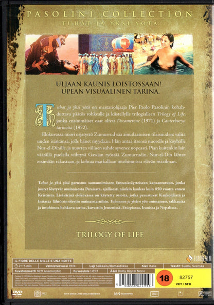 Arabian Nights – Tuhat ja yksi yötä (Italia 1974) DVD KÄYTETTY