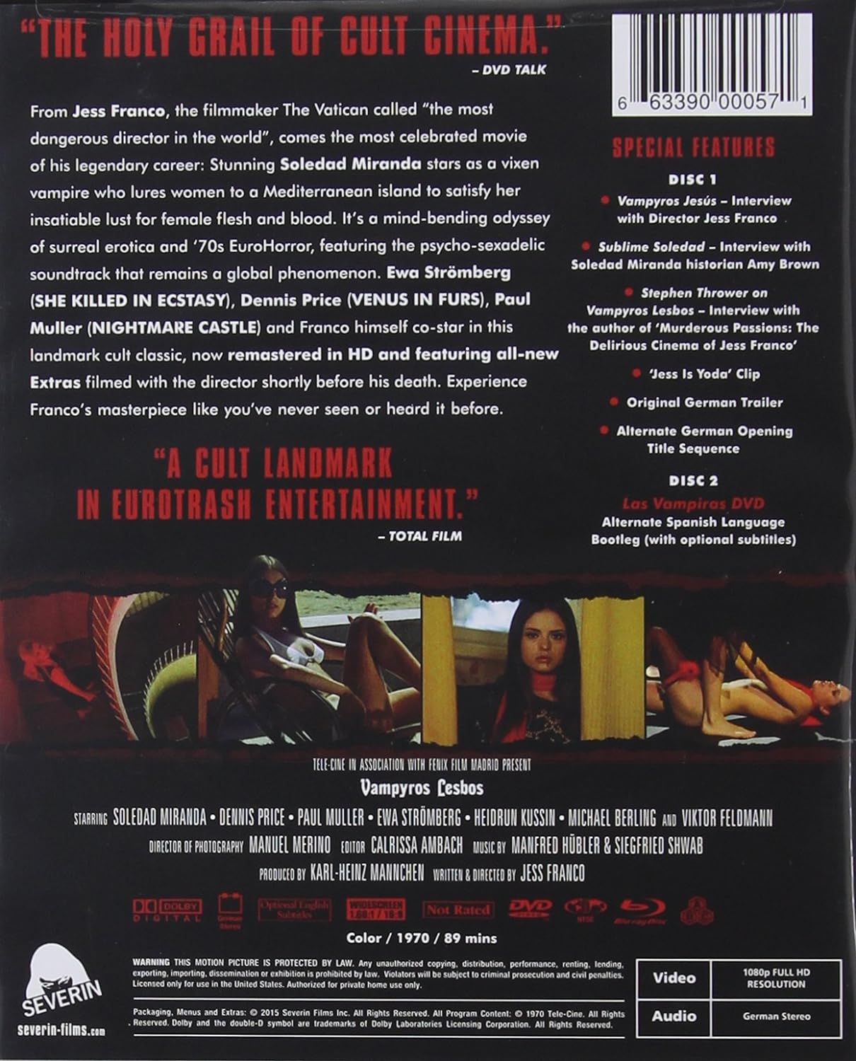 Vampyros Lesbos (Saksa 1971) BD
