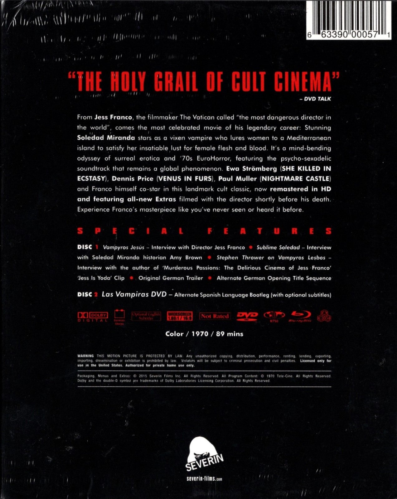 Vampyros Lesbos (Saksa 1971) BD