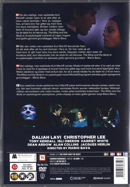 Whip and the Body (Italia 1963) DVD KÄYTETTY