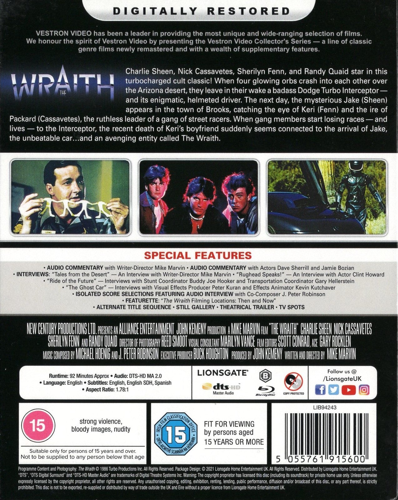 Wraith (USA 1986) BD SLIPCOVER