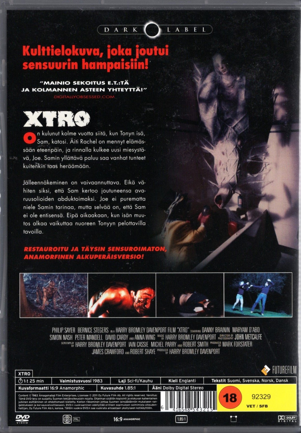 Xtro (USA 1982) DVD KÄYTETTY